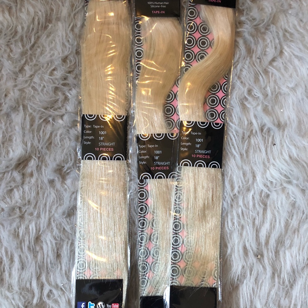 3 packs 18” tape ins real hair